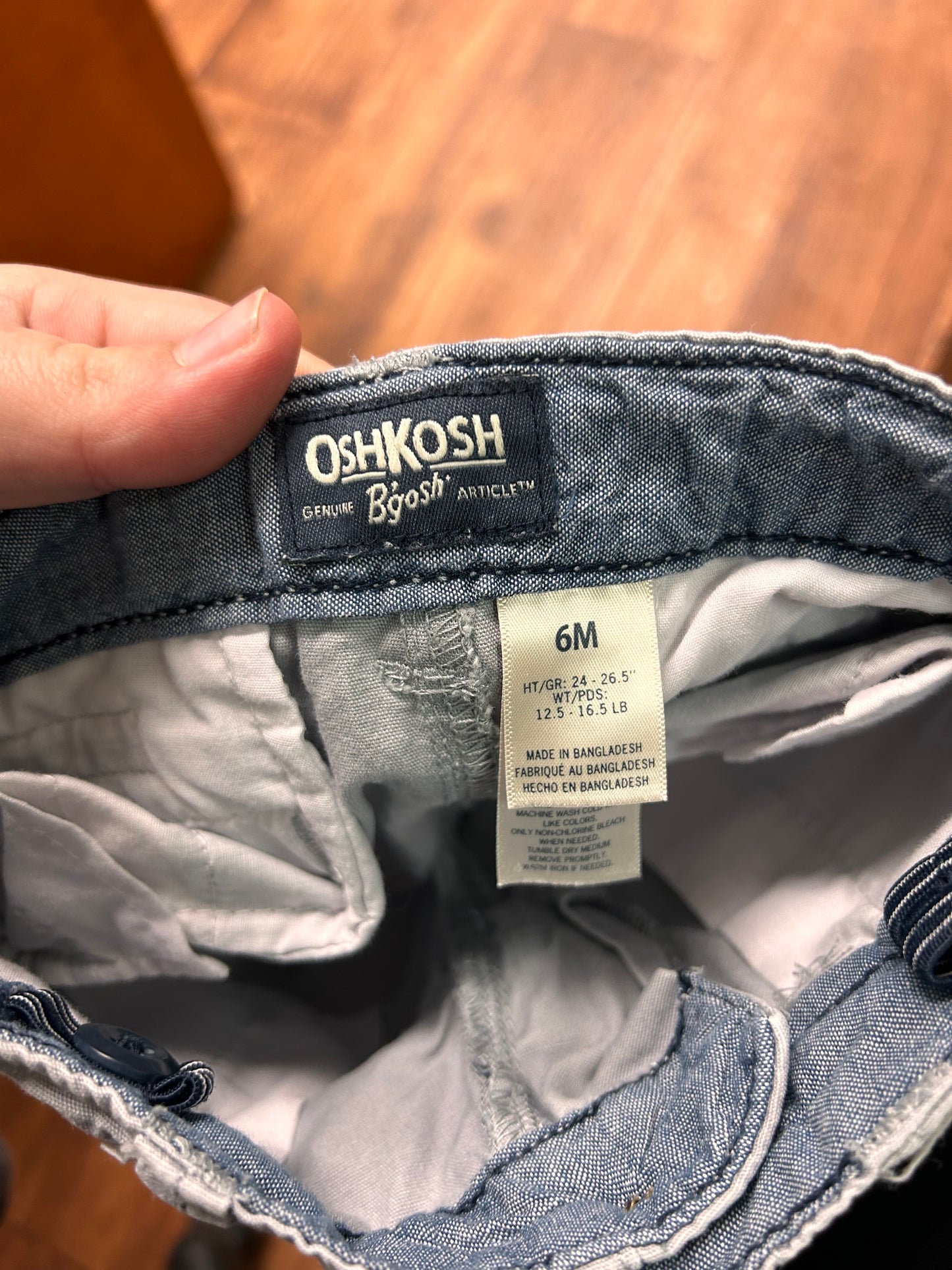 Oshkosh 6m grey khaki pants