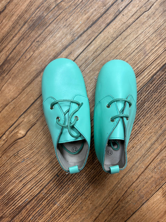 NEW West coast moccasins 12 teal leather sneakers