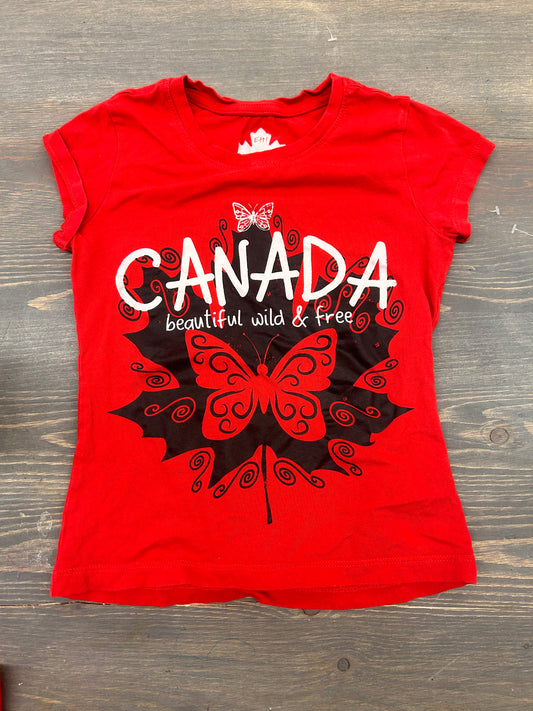 Canadian small red graphic T-shirt