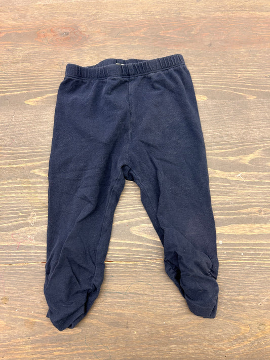 Petit lem 24m navy scrunched ankle leggings