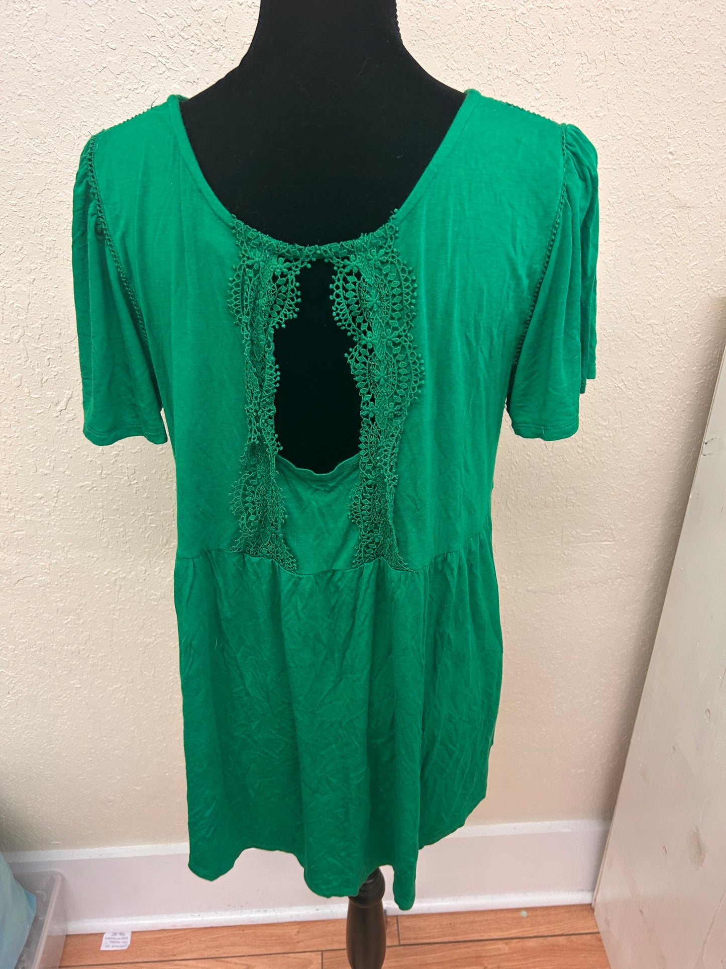 Cable & gauge xl green blouse