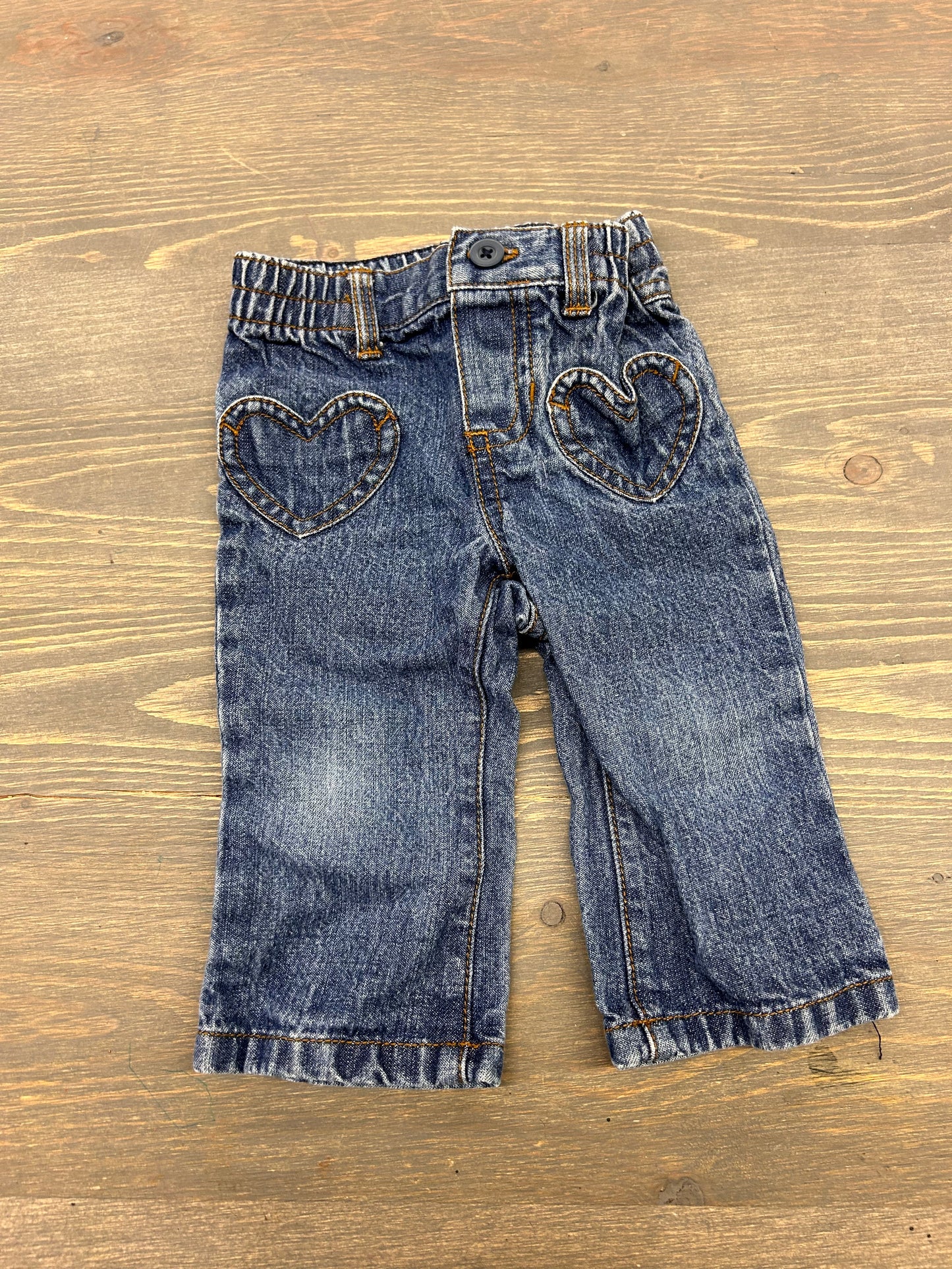 Carters 6m heart pocket jeans