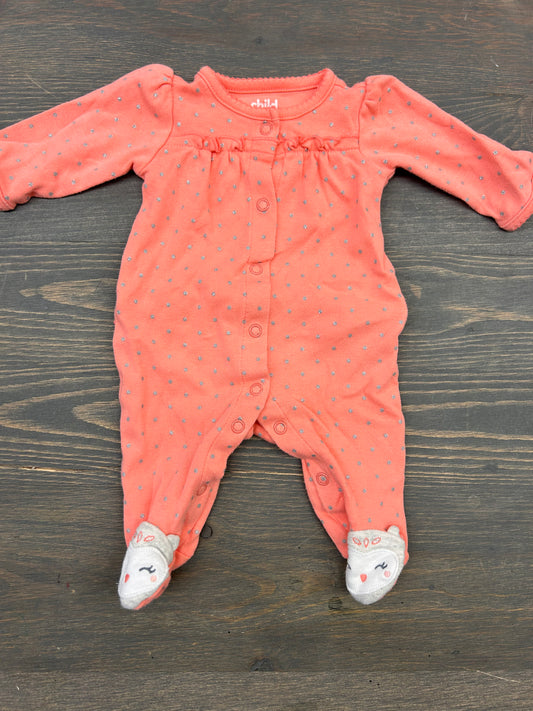 Carters newborn pink sleeper