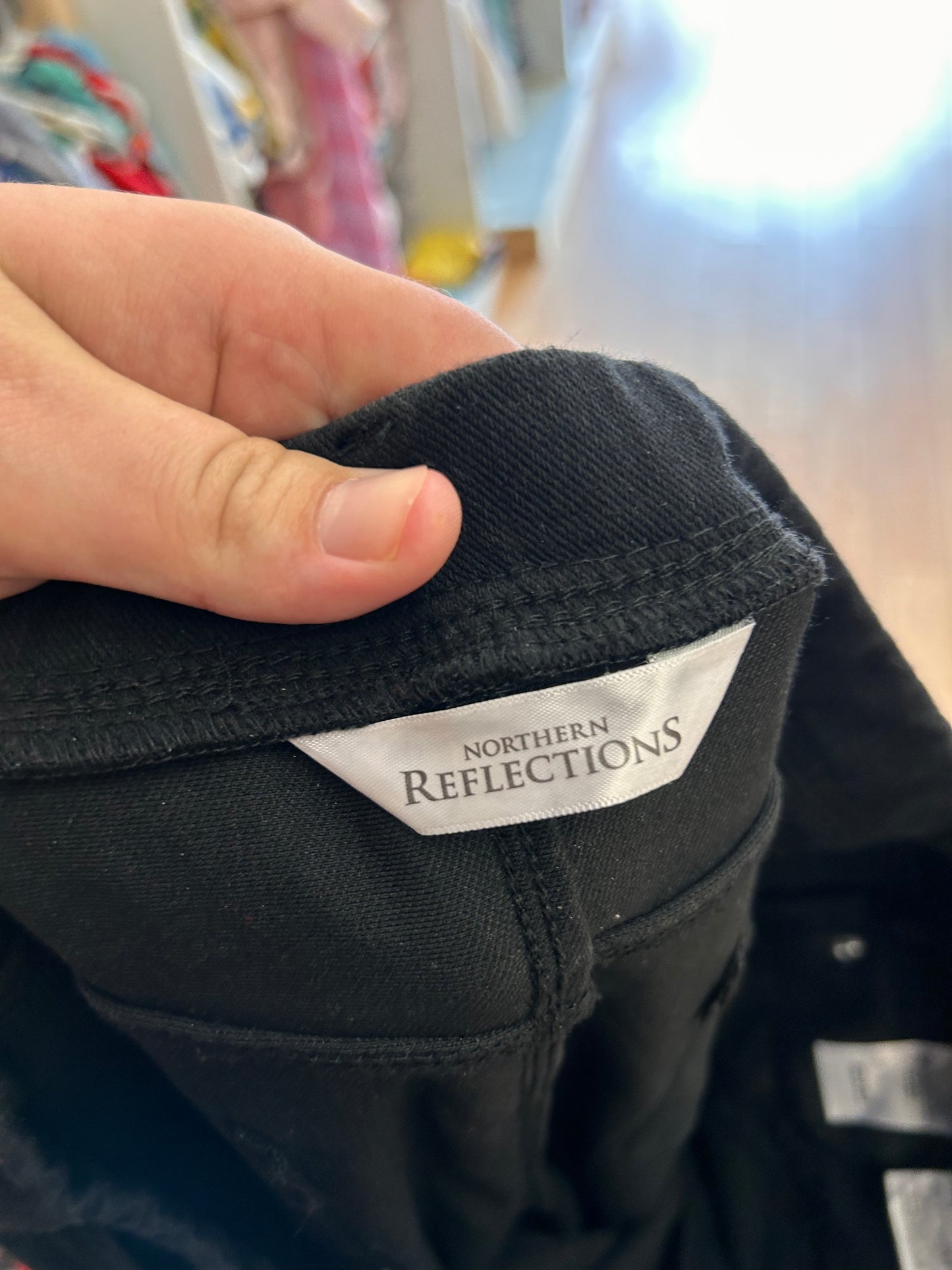 Northern reflection large black denim jeggings