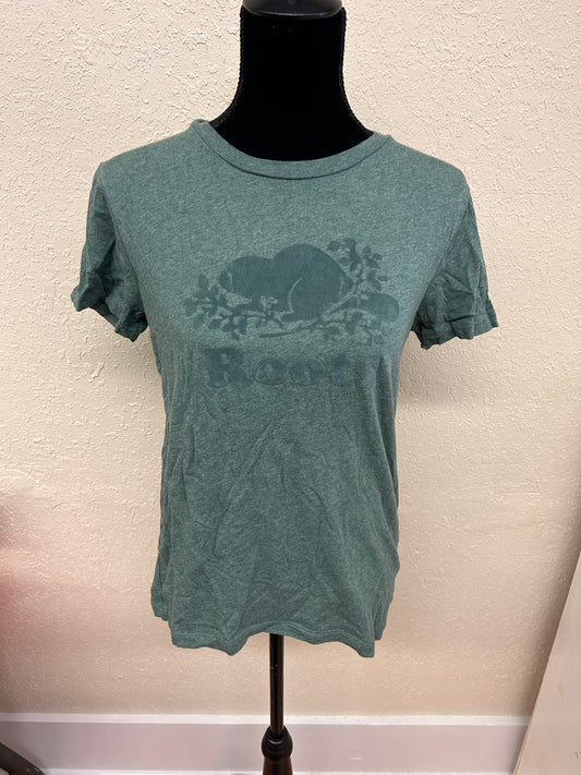 Roots small green T-shirt