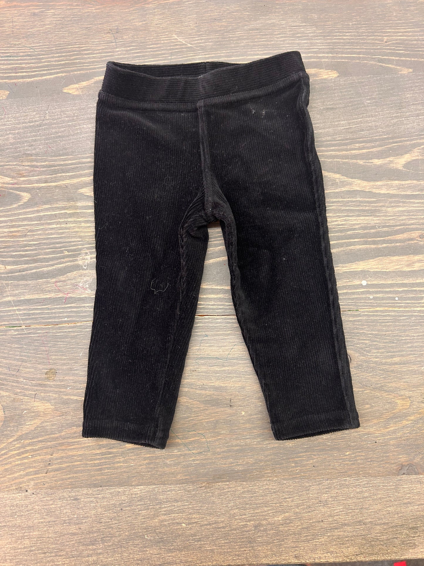 Maggie & Zoe 3/6m black corduroy pants