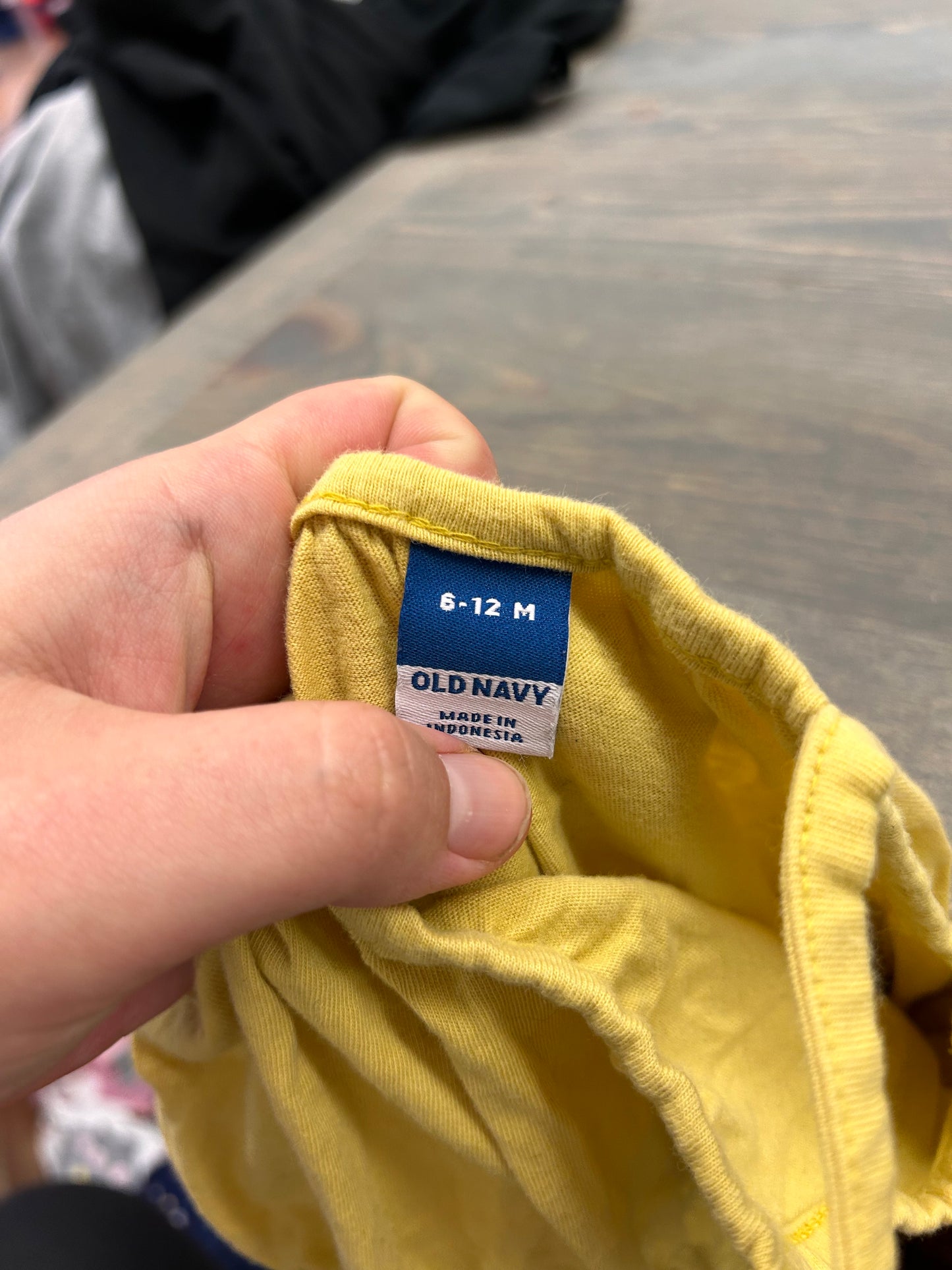 Old navy 6/12m yellow romper