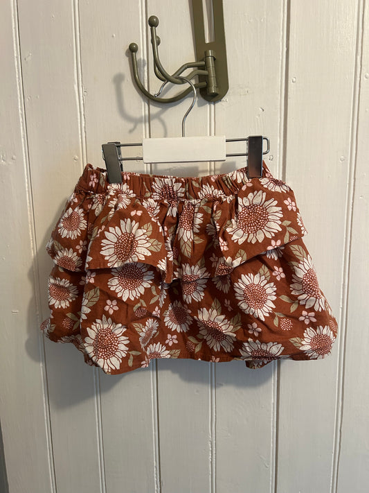 Carters 2t brown floral skirt