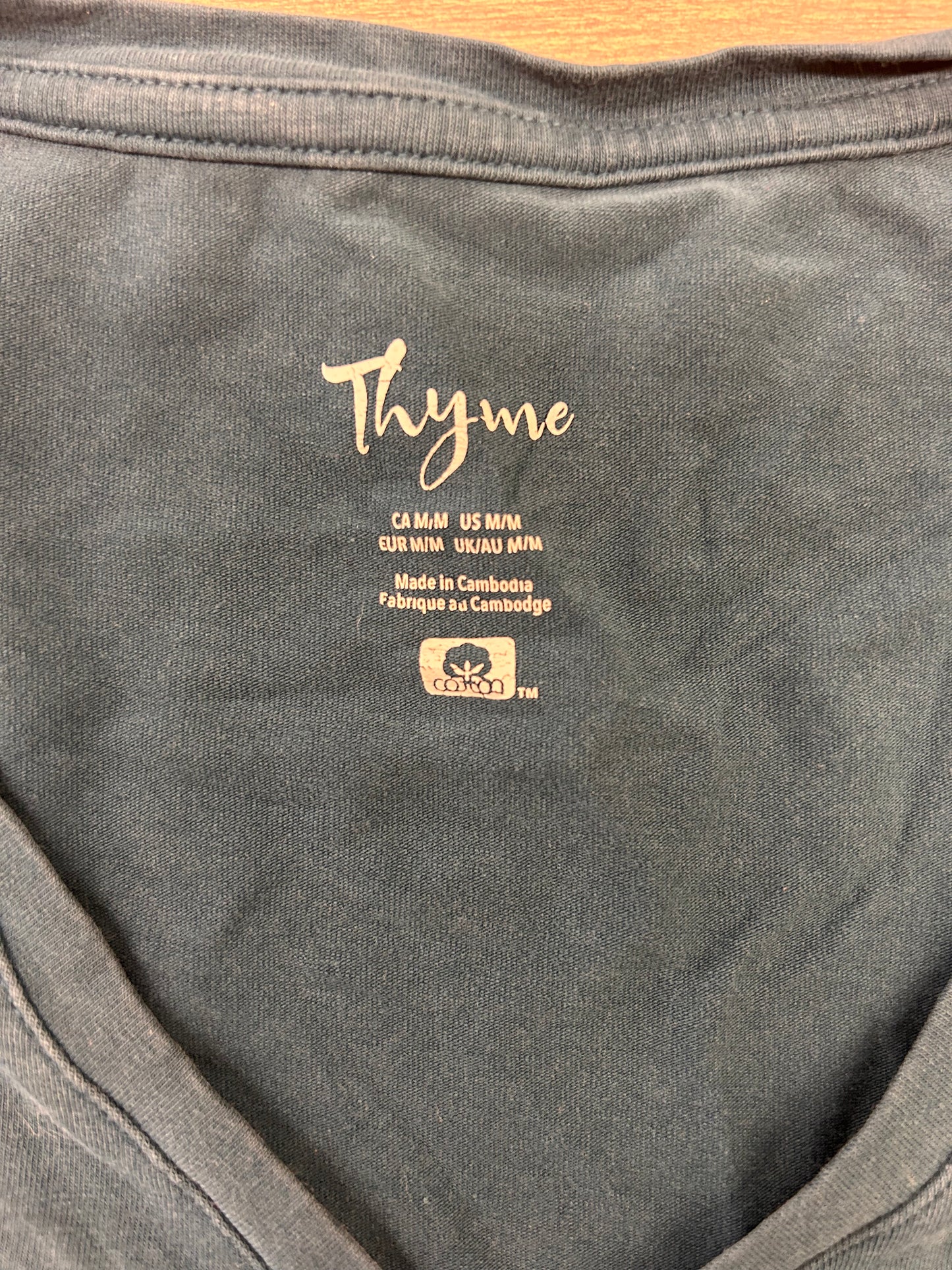 Thyme medium blue nursing top