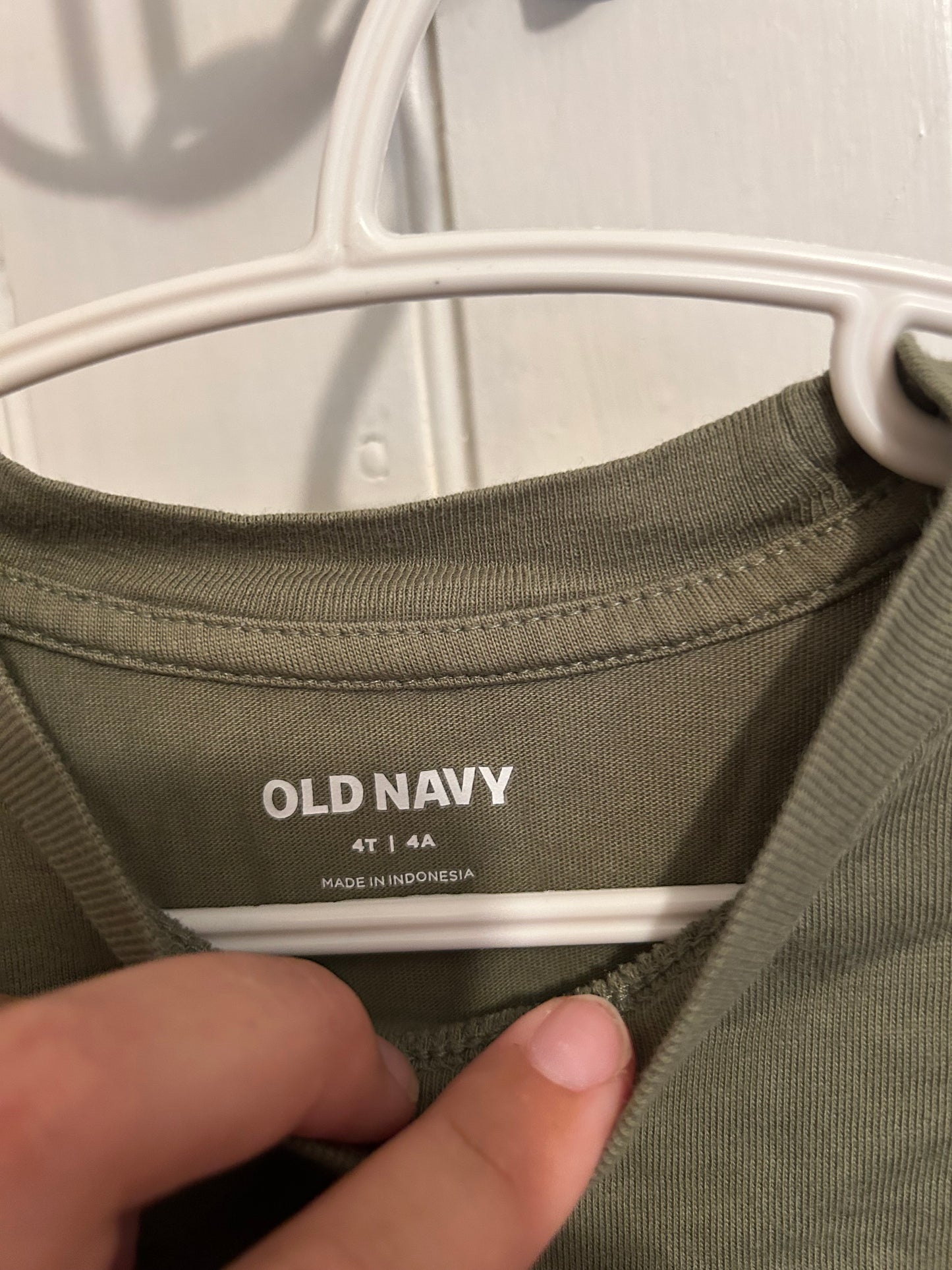 Old navy 4t green striped top