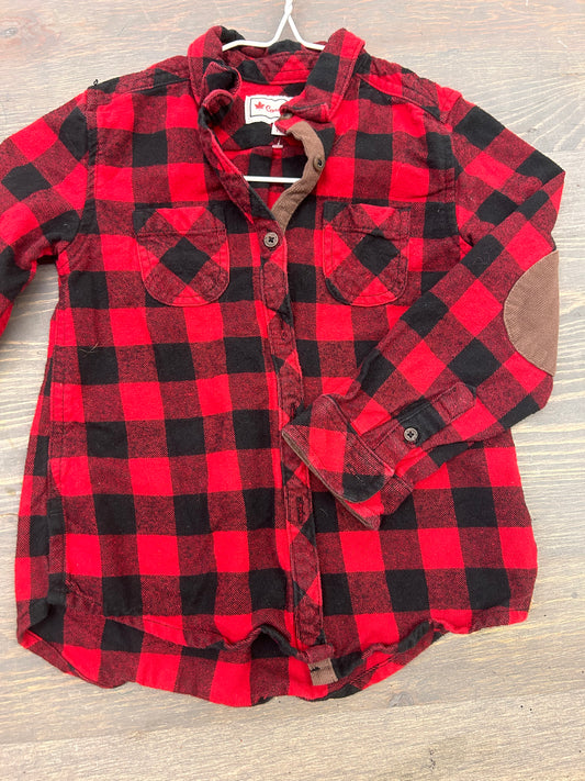 Canadian red & black gingham flannel