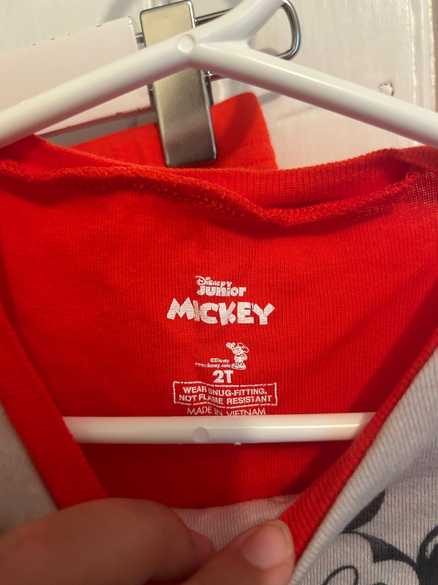 Disney 2t red Mickey 2pc matching set