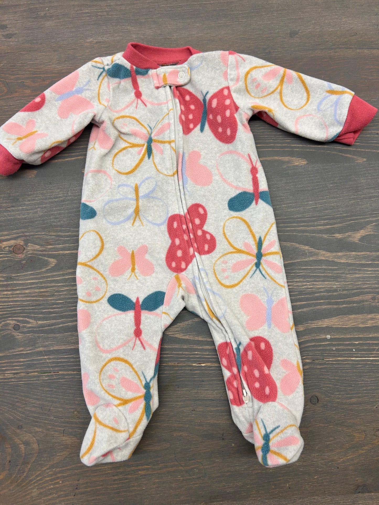 Carters 3m fleece butterfly sleeper