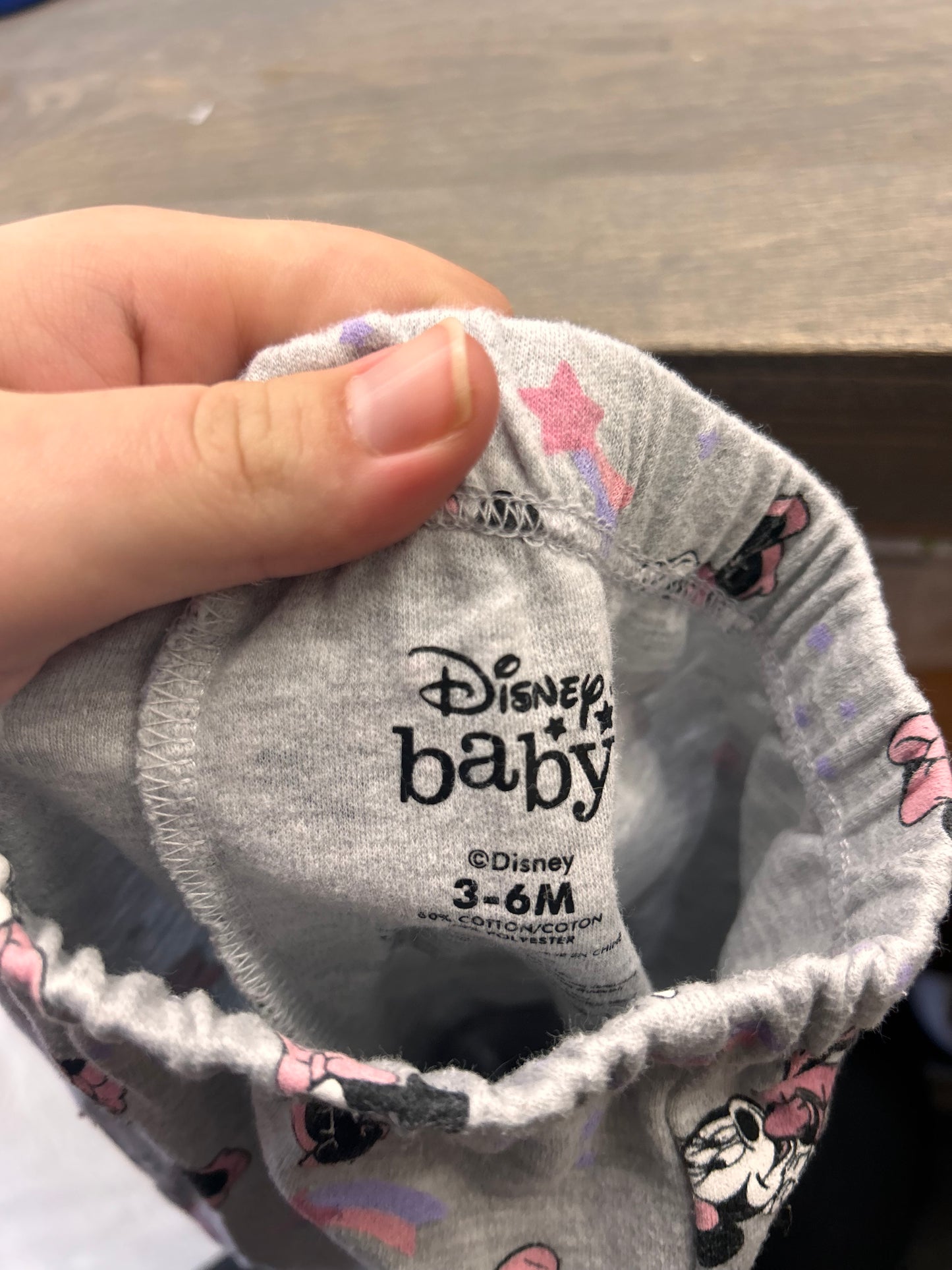 Disney 3/6m grey Minnie pants