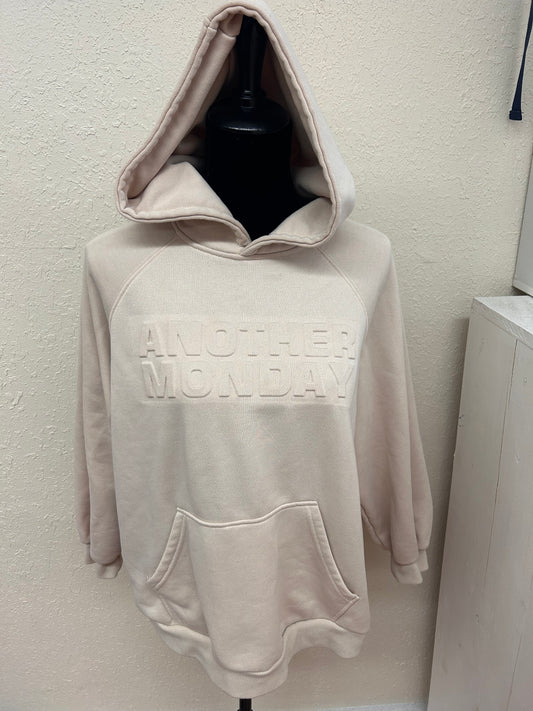 Another Monday small tan hoodie