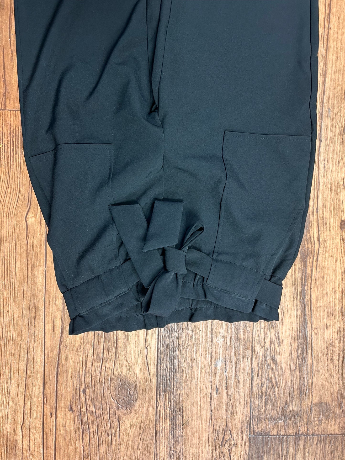 Robin xs black paper bag pants