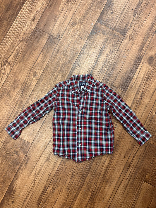 The Childrens Place 5t red Flannel