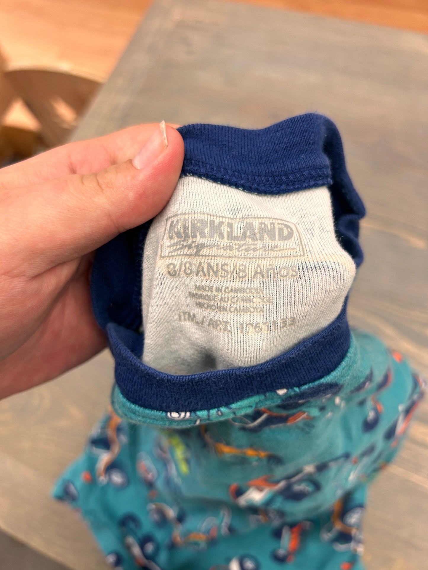 Kirkland 8 blue vehicle tshirt