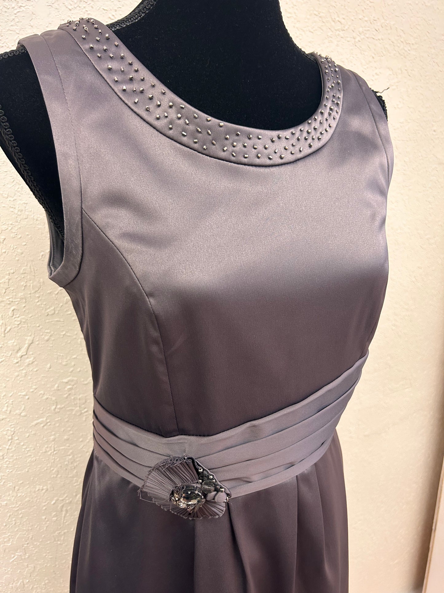 RW formal 6 grey silk dress