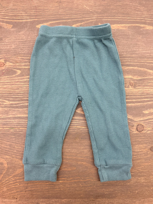 Chick pea 3/6m blue waffle knit pants