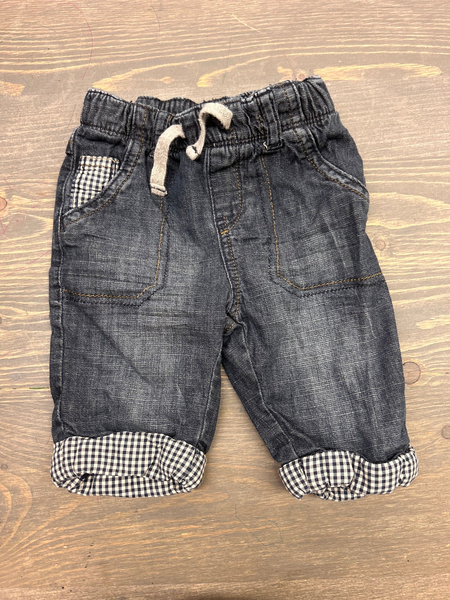 Next 3m gingham cuffed jeans