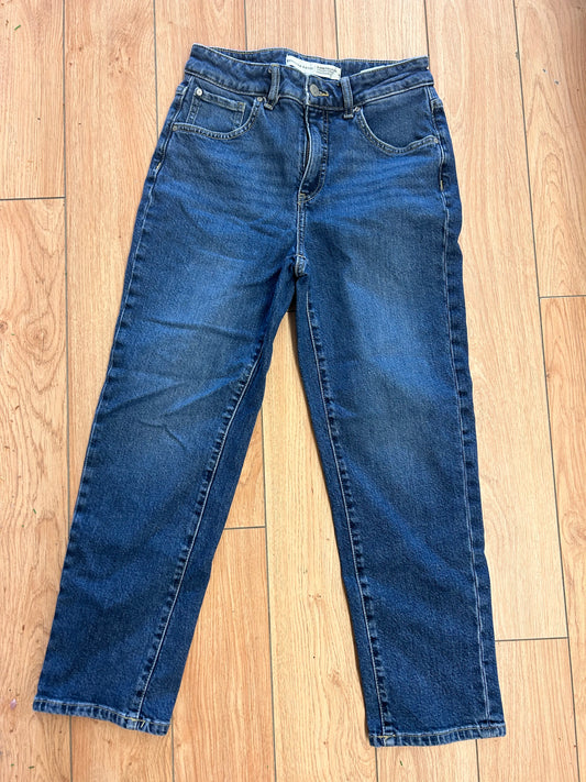 Denver Hayes 4 high waisted straight leg cropped jeans