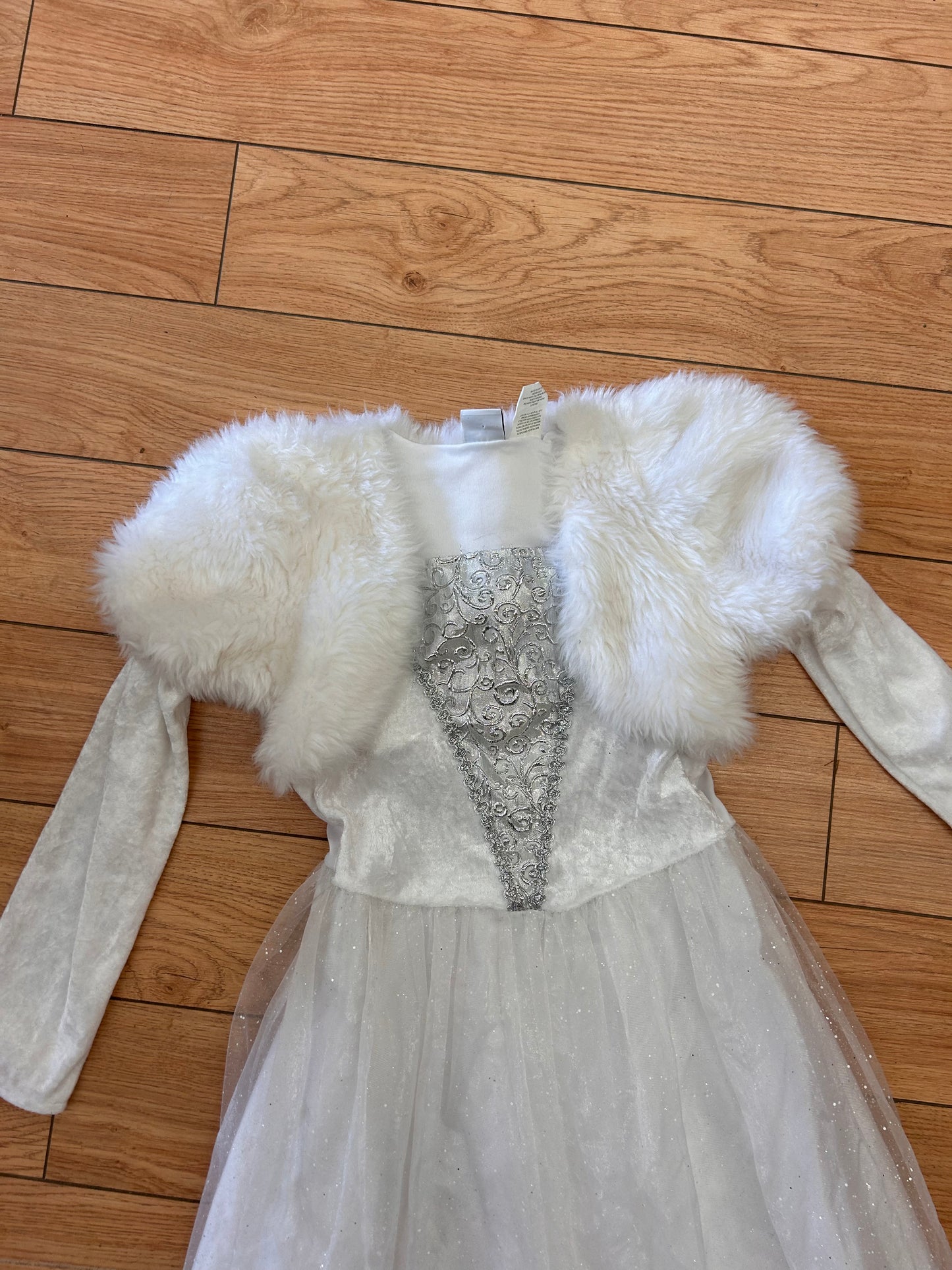 Authentic kids 7/8 white princess dress costume