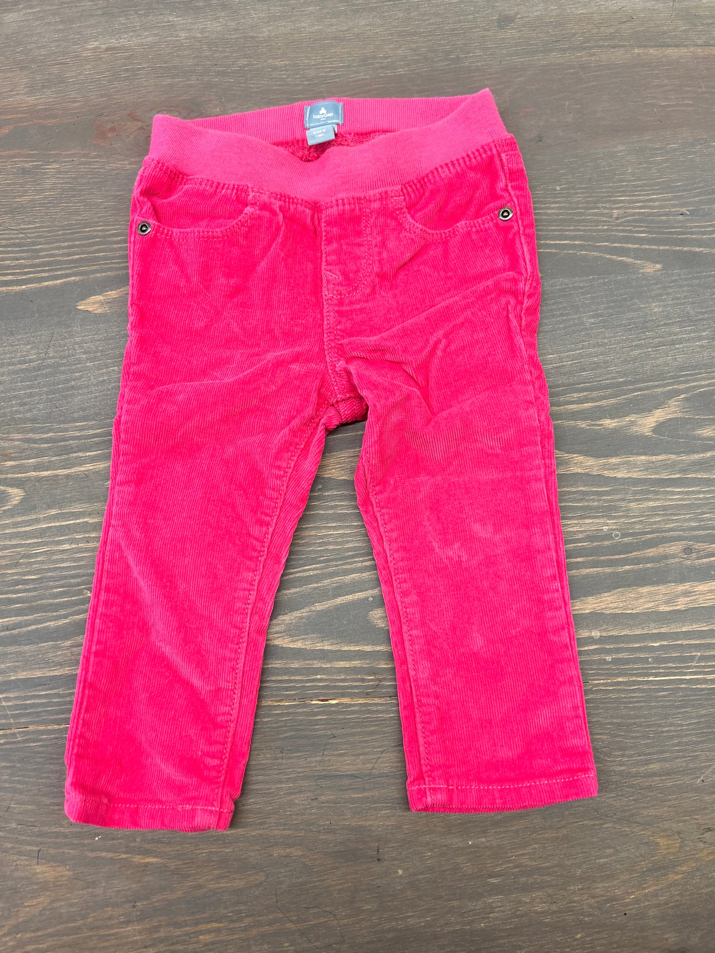 Gap 12/18m pink corduroy pants