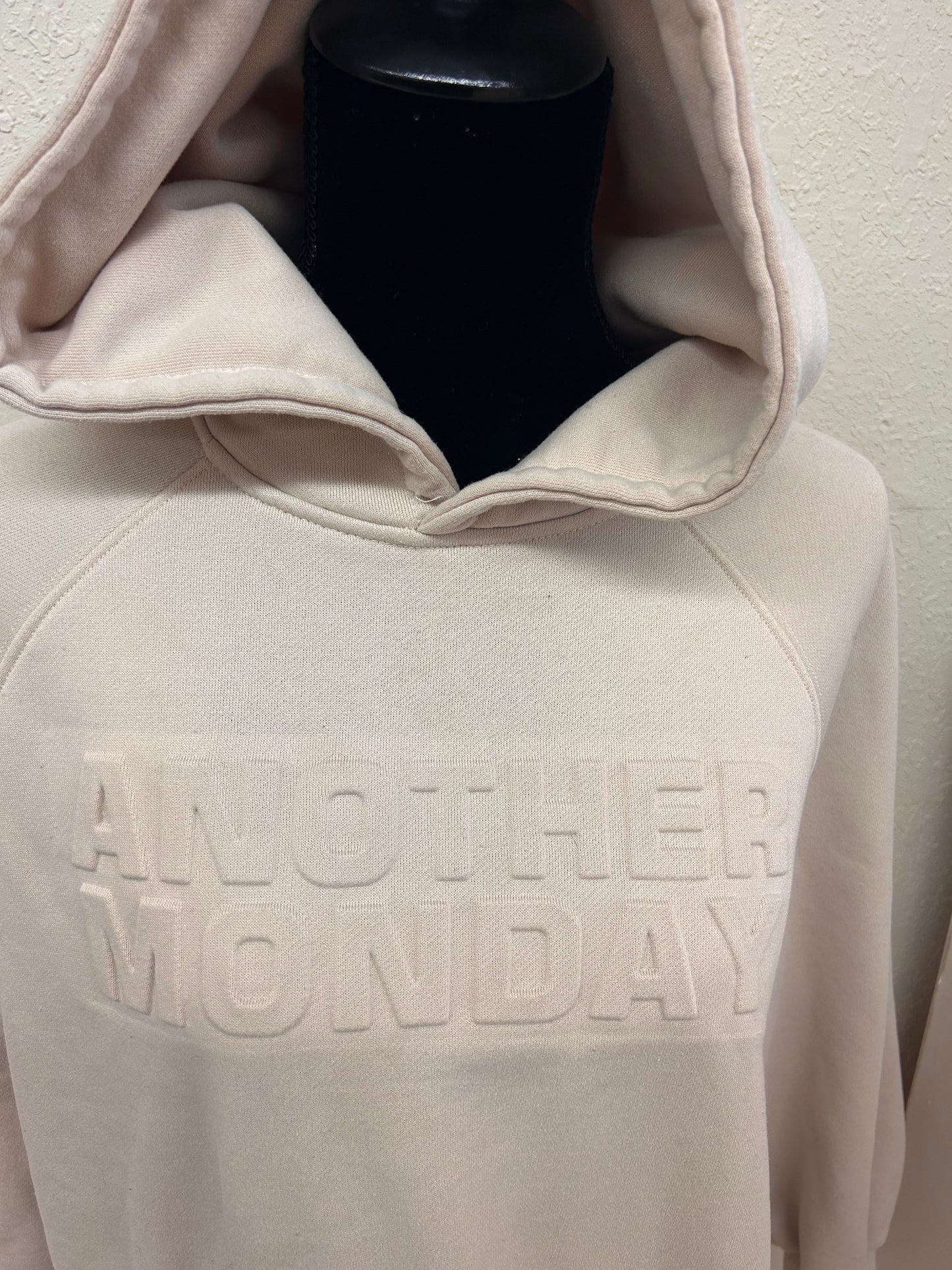 Another Monday small tan hoodie