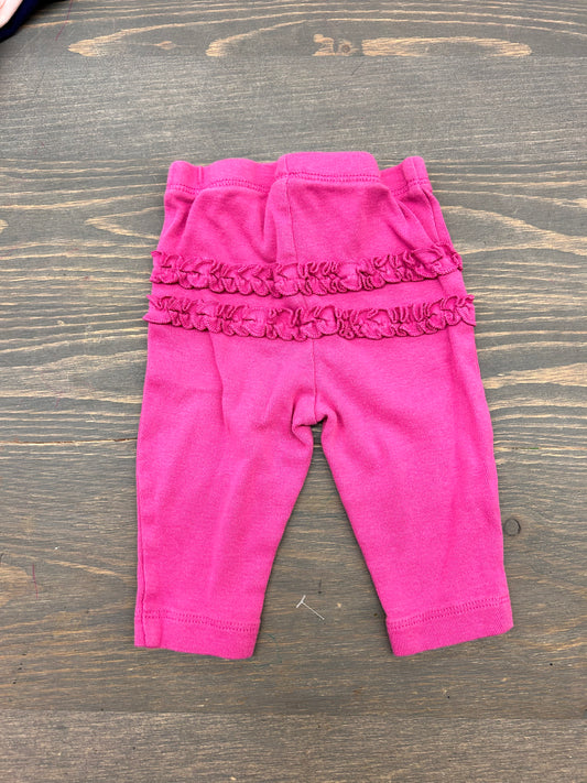 Carters 3m pink ruffle bum leggings