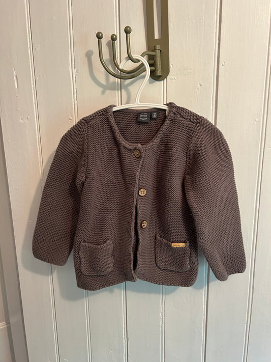 Babyface 18m grey knit cardigan