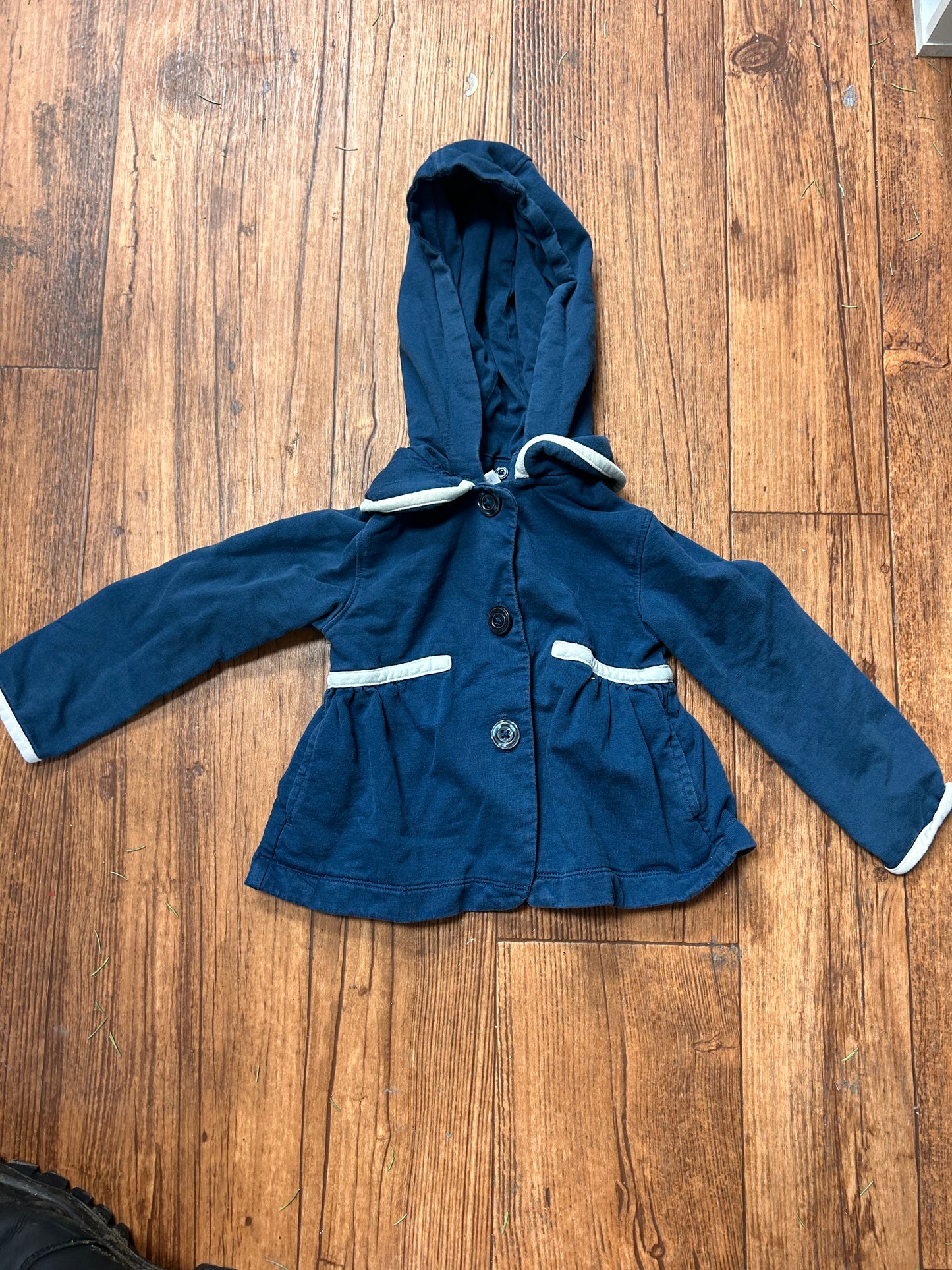 Janie & jack 2t blue hooded jacket