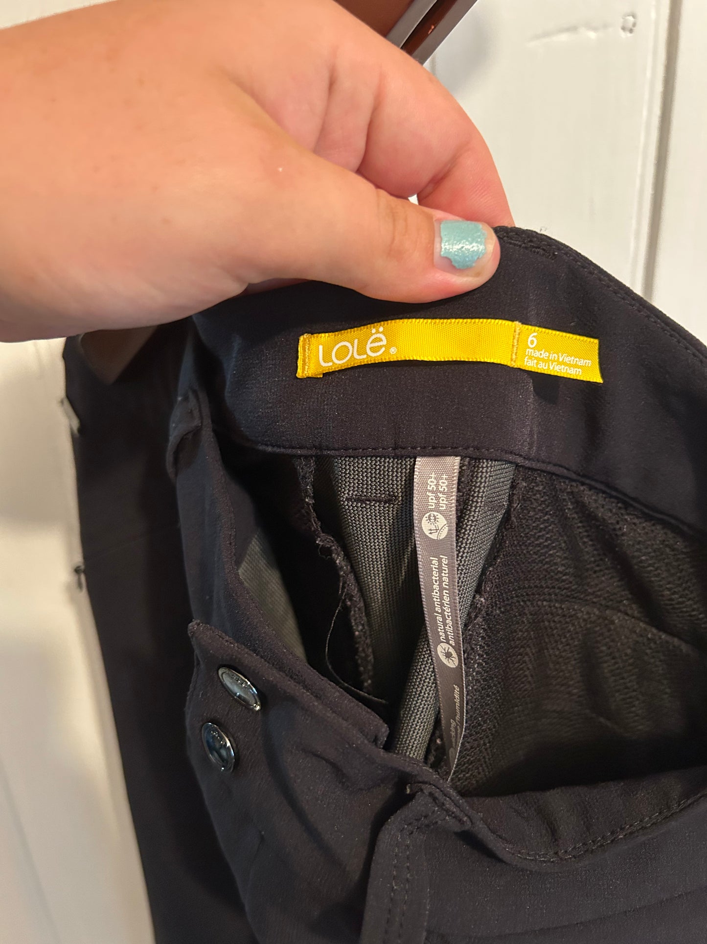 Lole 6 black hiking pant