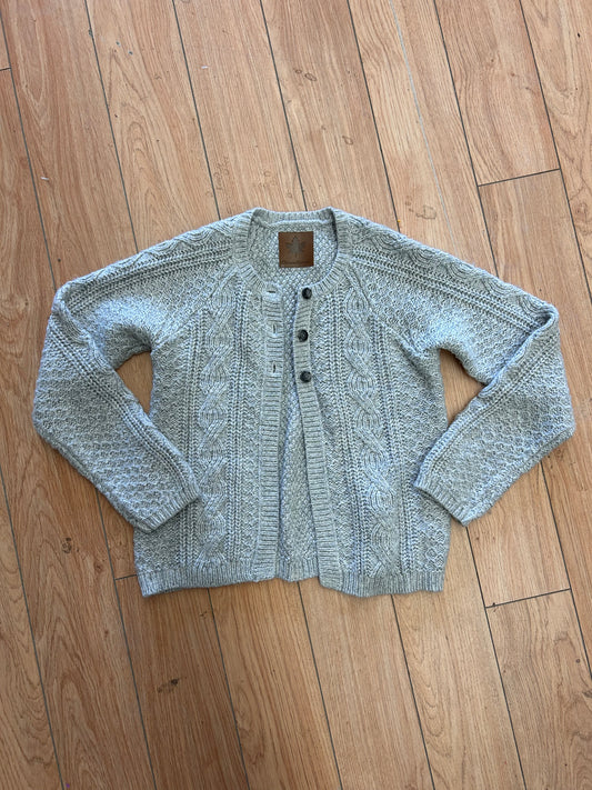 Canadian grey knit cardigan