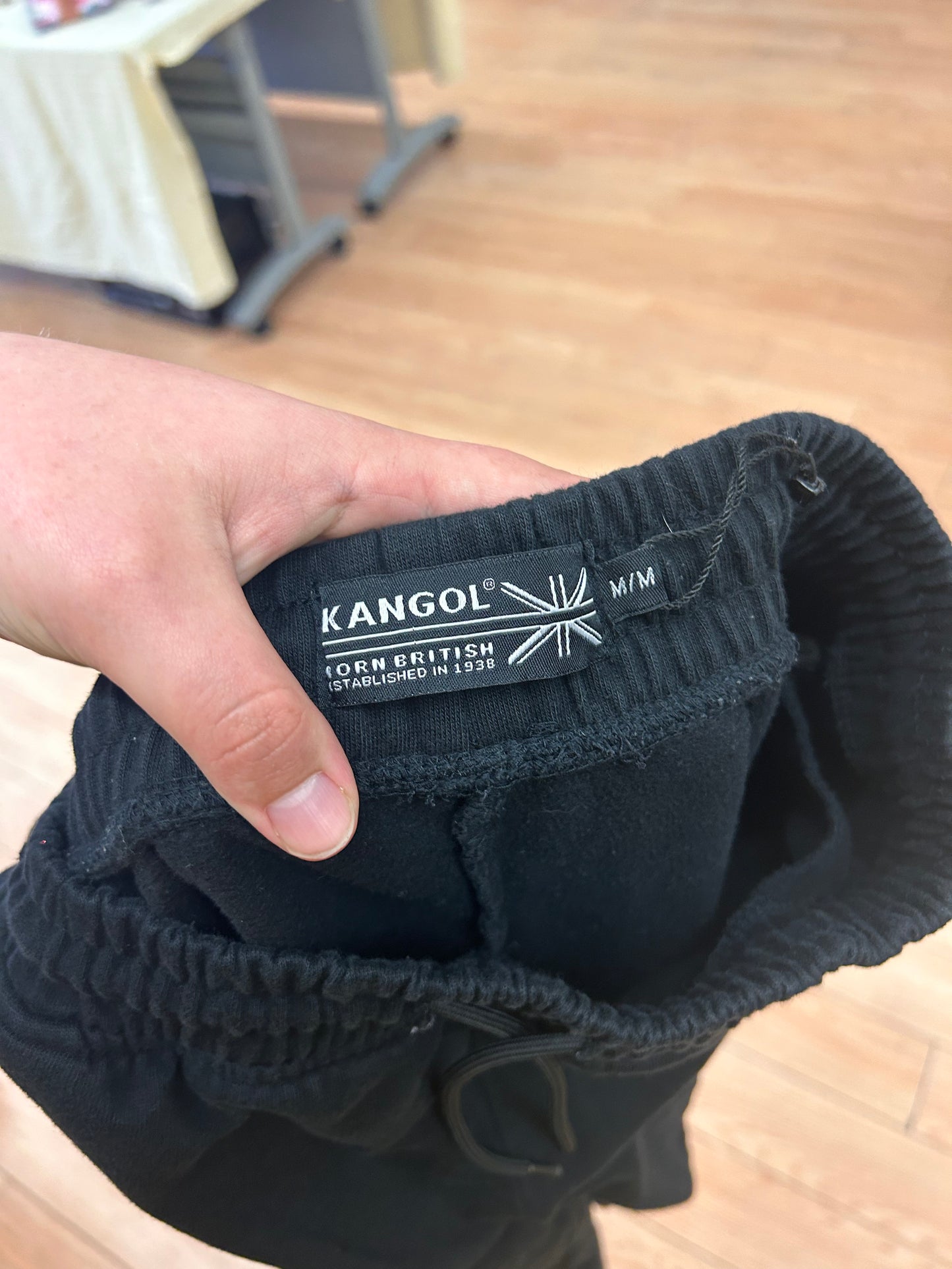 Kangol medium black joggers