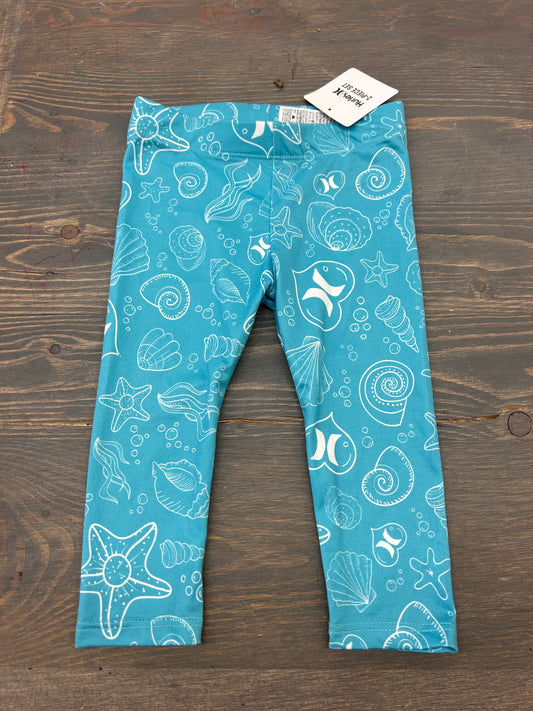 NEW Hurley 12m blue beach athletic leggings