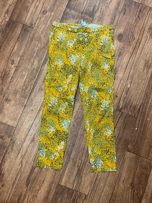 Jules & Leopold medium yellow and white Floral pants