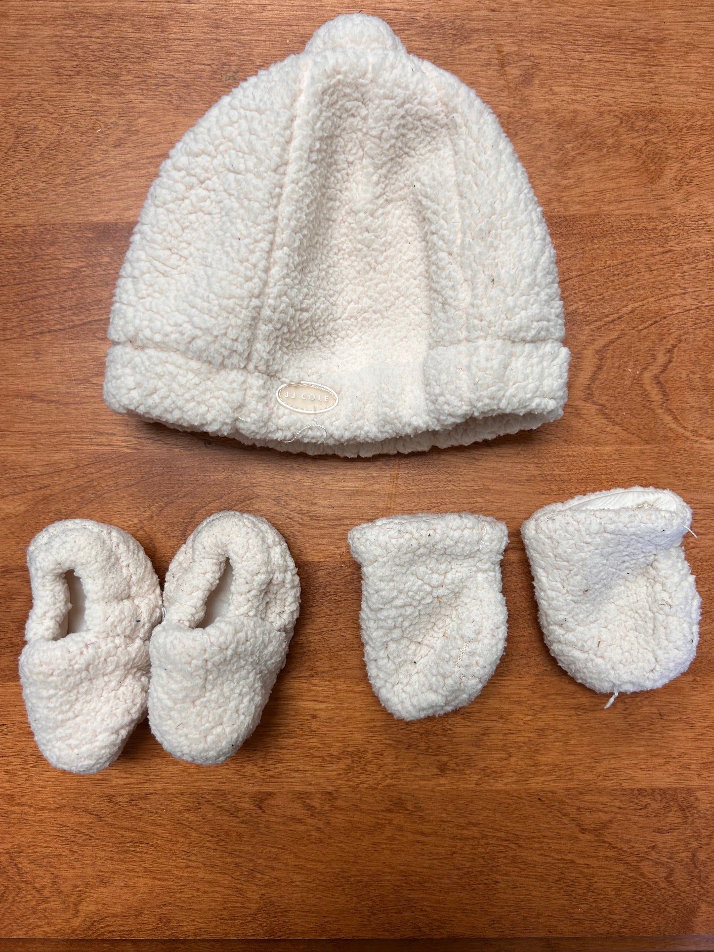 JJ Cole newborn Sherpa 3pc winter set