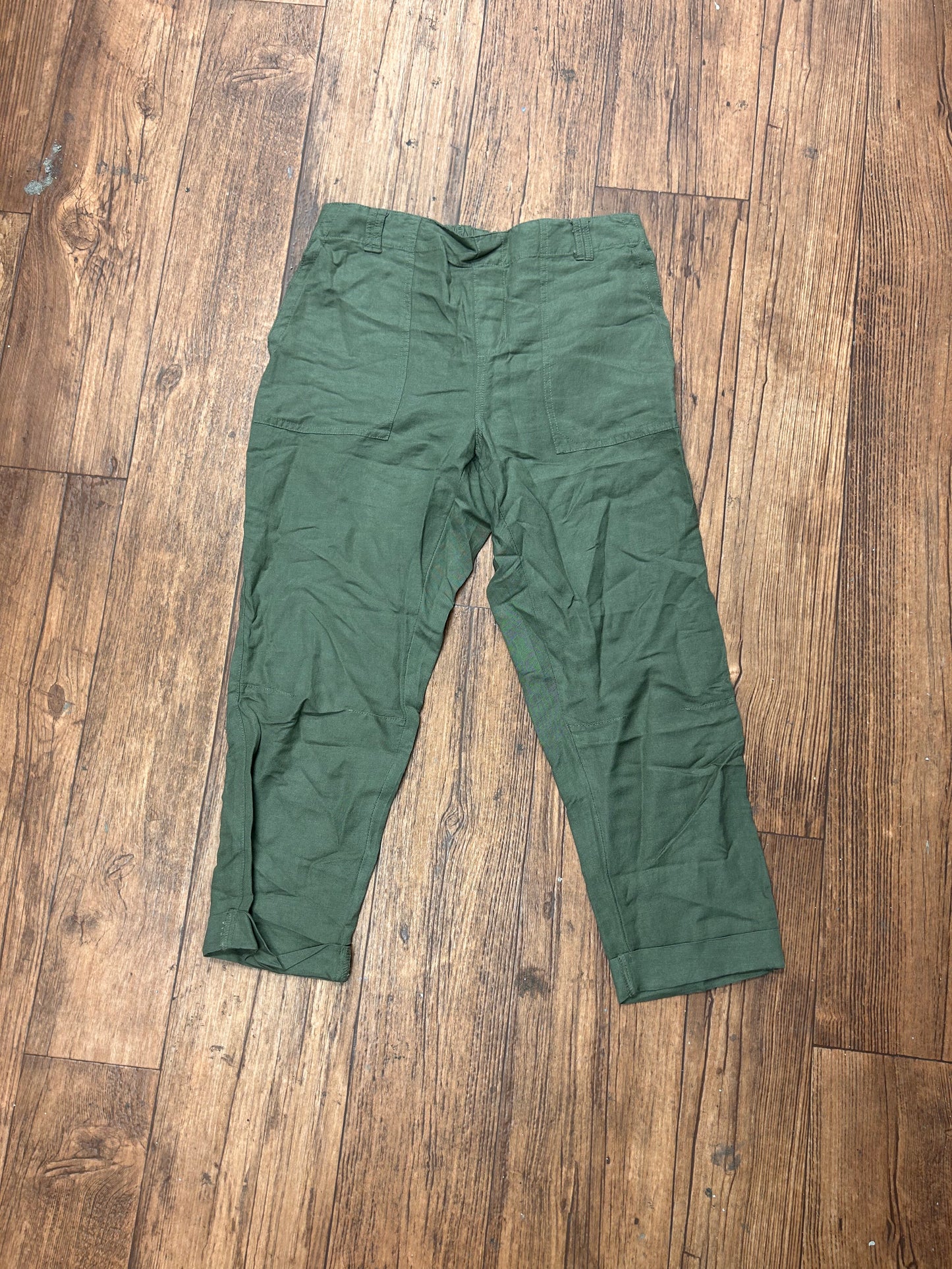 Tribal jeans medium green linen Pants