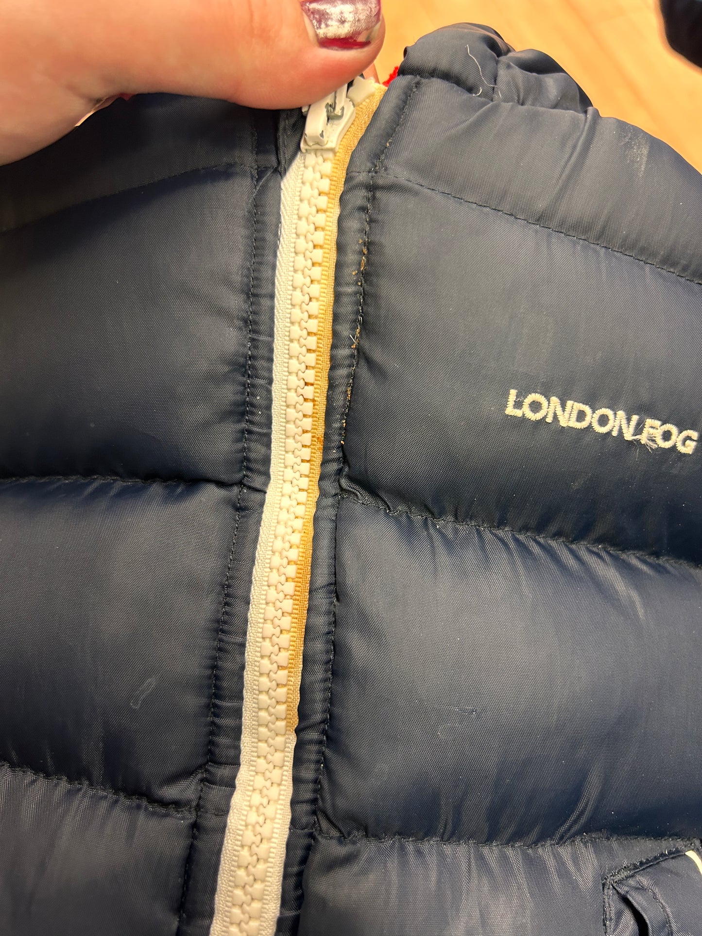 London fog 12m navy blue puffer jacket