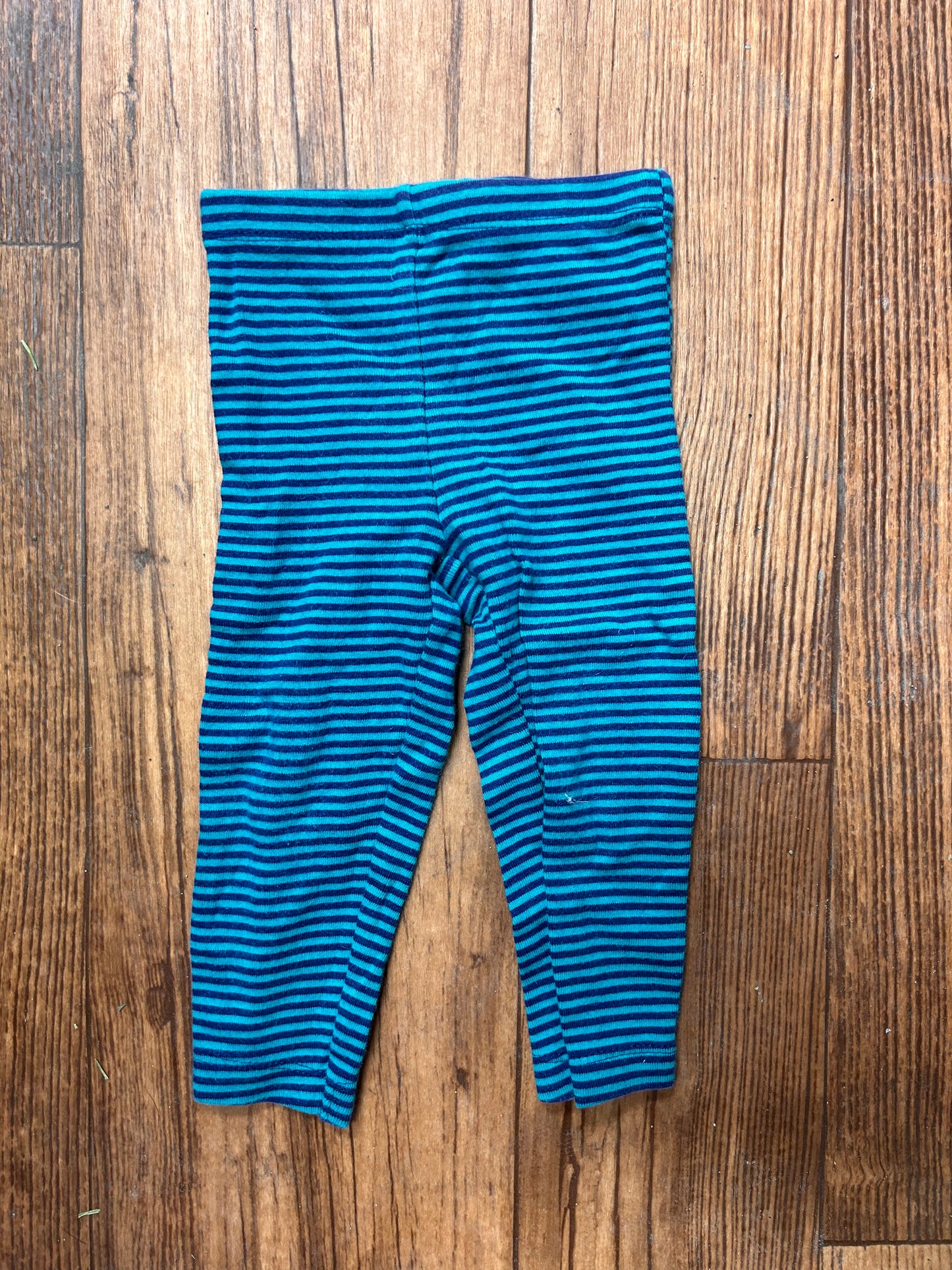 Carters 12m blue striped leggings