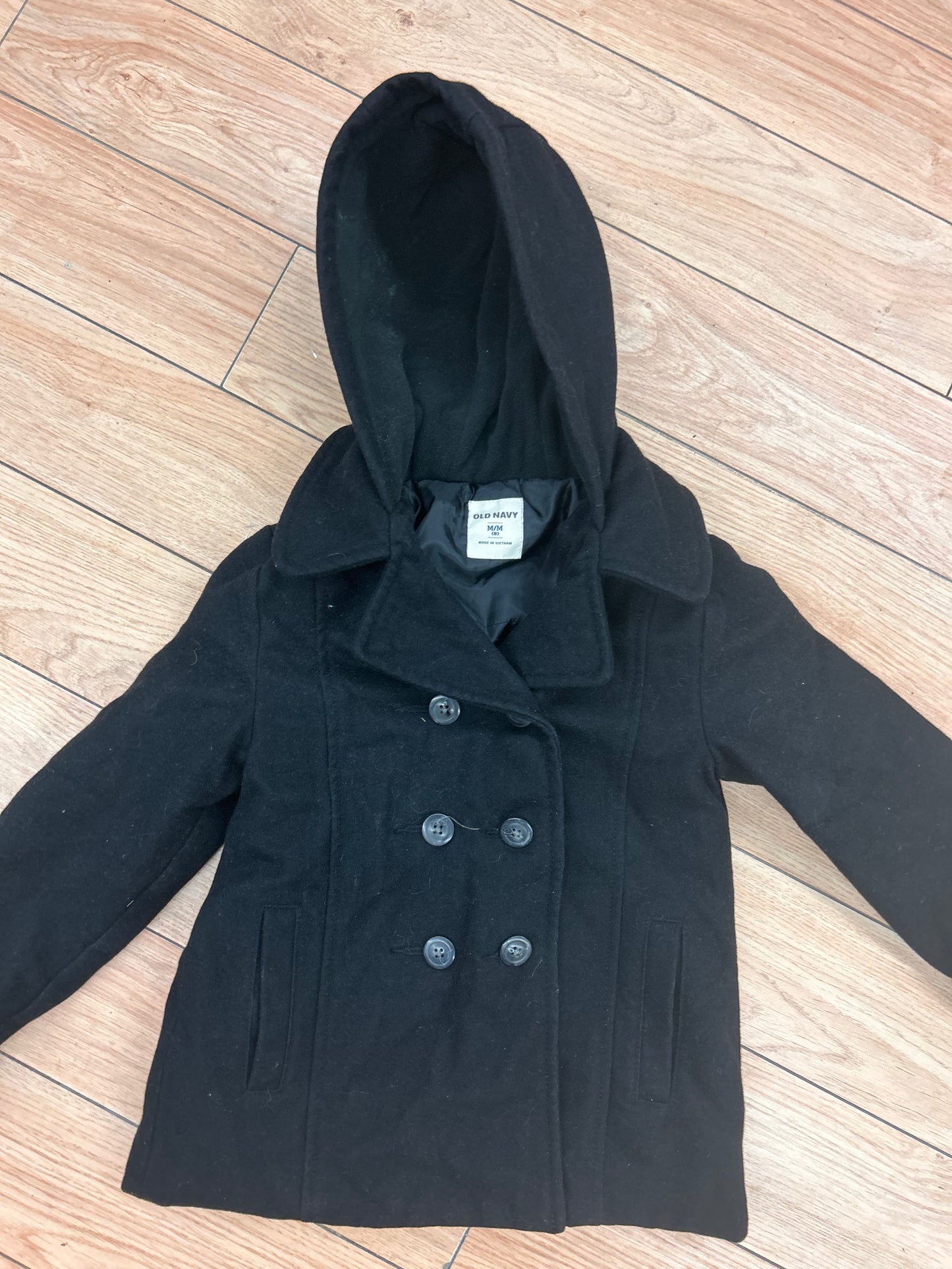 Old navy youth 8 black felt pea coat