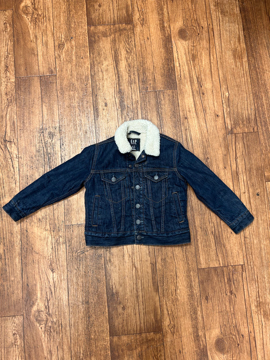 Gap youth xs dark wash Sherpa lined Jean jacket