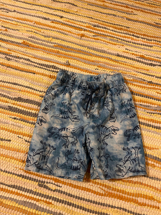 Old navy 3t blue tie dye Dino swim short trunks