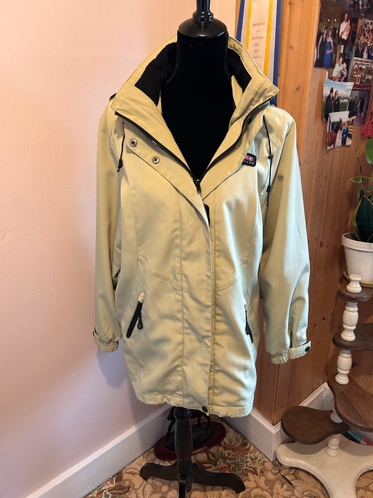 Traditions size 8 petite fleece-lined rain jacket