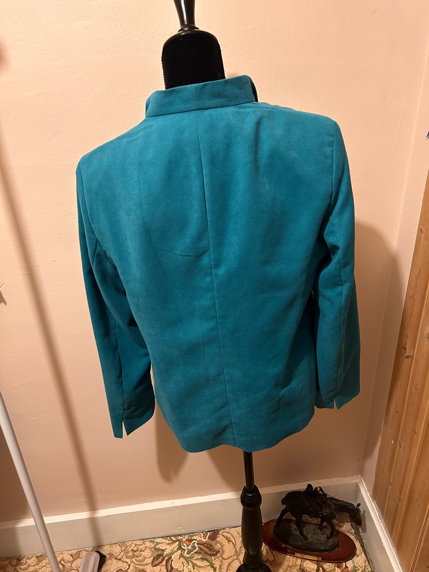 Allison Daley size 14 blue suede blazer